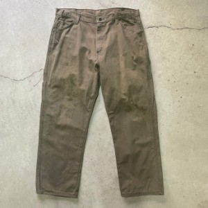 90年代 Dickeis ディッキーズ  ダック地 ワイド ペインター ワークパンツ メンズW38 【古着】【中古】