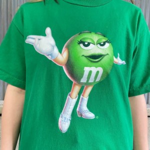 00年代 m&m's エムアンドエムズ キャラクタープリントTシャツ メンズM相当 【古着】【中古】