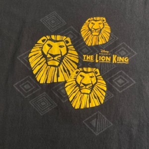 DISNEY ディズニー LION KING ライオンキング ミュージカル プリントTシャツ  メンズL相当 【古着】【中古】