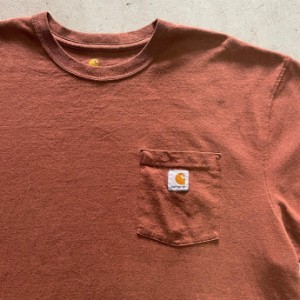 ビッグサイズ Carhartt カーハート ポケットTシャツ  ORIGINAL FIT メンズ2XL相当 【古着】【中古】