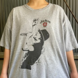 JIM BEAM  酒 企業ロゴ キッドロック プリントTシャツ メンズXL 【古着】【中古】