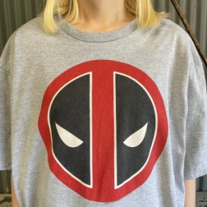 MARVEL  コミック デッドプール アメコミ キャラクタープリントTシャツ メンズXL 【古着】【中古】