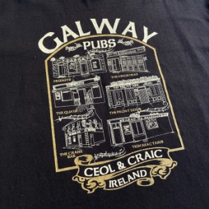 ビッグサイズ GALWAY ”PUBS” バー パブ  スーベニア プリント Tシャツ メンズ2XL 【古着】【中古】