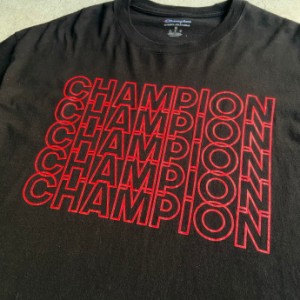 ビッグサイズ Champion チャンピオン フロント ロゴプリント Tシャツ メンズ2XL 【古着】【中古】