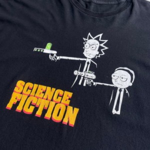 ビッグサイズ RICK AND MORTY SCIENCE FICTION パロディ ムービー キャラクター Tシャツ メンズ3XL相当 【古着】【中古】