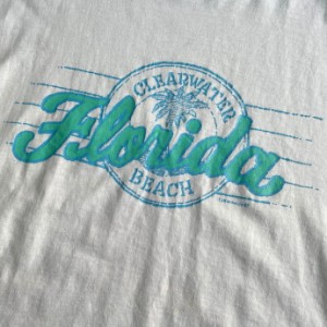 90年代 USA製 フロリダビーチ スーベニア プリントTシャツ メンズXL 【古着】【中古】