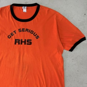 ビッグサイズ 00年代〜 RHS GYM SOURCE 企業ロゴ 両面プリント リンガーTシャツ メンズ2XL相当 【古着】【中古】