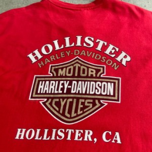 00年代 Harley-Davidson ハーレーダビッドソン ロゴ 両面プリント Tシャツ メンズL相当 【古着】【中古】