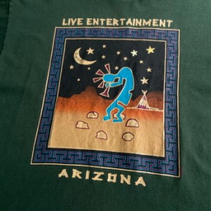 90年代 ARIZONA ココペリ スーベニア アートプリント Tシャツ  メンズL 【古着】【中古】