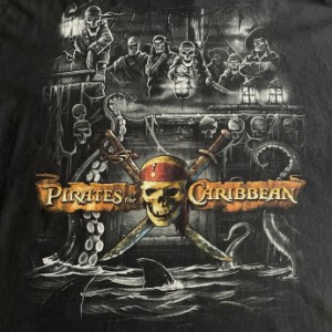 ビッグサイズ 00年代 Disney ディズニーPirates of the Caribbean  パイレーツオブカリビアン プリントTシャツ メンズ2XL相当 【古着】【