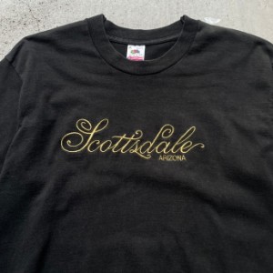 USA製 90年代 Scottsdale ARIZONA スーベニア 金刺繍ロゴ Tシャツ メンズM 【古着】【中古】