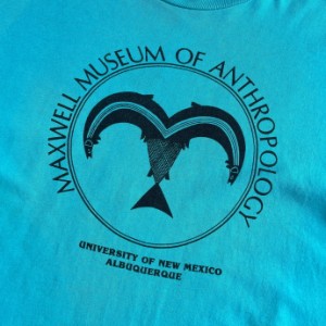 90年代 MAXWELL MUSEUM OF ANTHROPOLOGY 博物館 アート プリントTシャツ メンズXL相当 【古着】【中古】