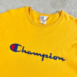 ビッグサイズ Champion チャンピオン ロゴ刺繍 Tシャツ メンズ2XL 【古着】【中古】