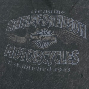 Harley-Davidson ハーレーダビッドソン 両面プリント インサイドアウト Tシャツ メンズL 【古着】【中古】