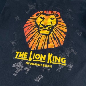 DISNEY ディズニー LION KING ライオンキング ミュージカル プリントTシャツ  メンズL 【古着】【中古】