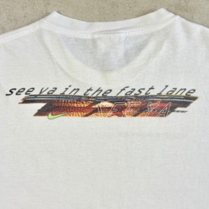 90年代 NIKE ナイキ SEE YA IN THE FAST LANE ロゴプリント Tシャツ メンズXL相当 【古着】【中古】