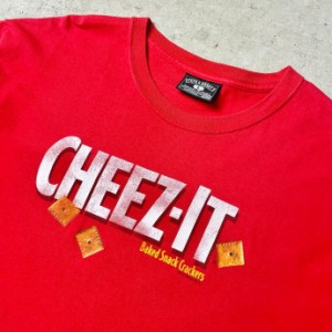 00年代 CHEEZ-IT 企業ロゴ アドバタイジングプリントTシャツ メンズL 【古着】【中古】