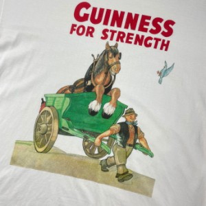 GUINNESS FOR STRENGTH ギネスビール  企業ロゴ アドバタイジング プリントTシャツ メンズXL 【古着】【中古】