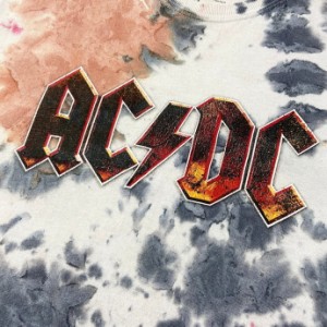 AC/DC タイダイ ロゴプリント バンドTシャツ メンズL 【古着】【中古】