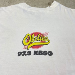 90年代 USA製 OLDIES 97.3 KBSG ラジオ局 アドバタイジング 両面プリントTシャツ メンズXL 【古着】【中古】