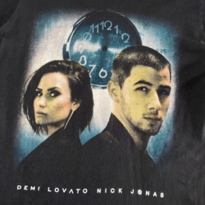 DEMI LOVATO NICK JONAS 2016 ツアー バンドTシャツ メンズL 【古着】【中古】