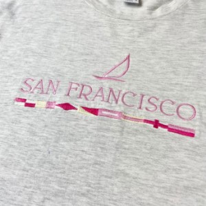 90年代 USA製 SAN FRANCISCO 刺繍 スーベニアTシャツ メンズL 【古着】【中古】