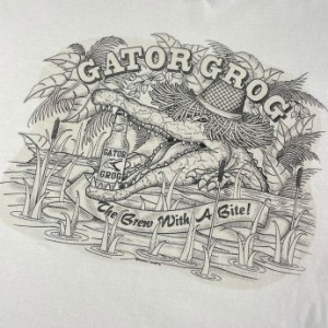 GATOR GROG お酒 アニマル 企業ロゴ プリントTシャツ メンズXL 【古着】【中古】