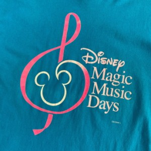 USA製 80年代 Disney ディズニー Magic Music Day プリントTシャツ キャラクターTシャツ メンズL 【古着】【中古】