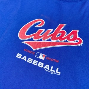 00年代 MLB シカゴ・カブス CHICAGO CUBS ロゴ Tシャツ メンズXXL相当 【古着】【中古】