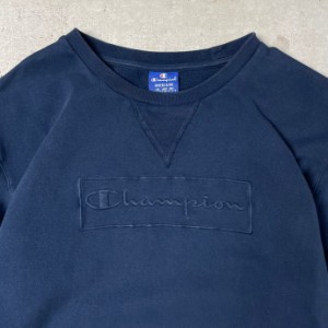 Champion チャンピオン フロントロゴ 企業ロゴ 刺繍  スウェット メンズM 【古着】【中古】