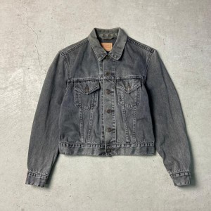 90年代 チュニジア製 Levi's ユーロリーバイス 70500 02 ブラックデニムジャケット メンズXS レディースS