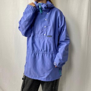 80〜90年代  patagonia パタゴニア 三角タグ Rマークロゴ ナイロン アノラックパーカー サイズ12 レディースXL相当 メンズL相当