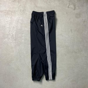 90年代 adidas アディダス ポリエステルトラックパンツ パフォーマンスロゴ サイドジップ メンズXL