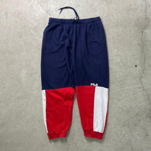 FILA フィラ  スウェットパンツ 切替デザイン レディース2XL