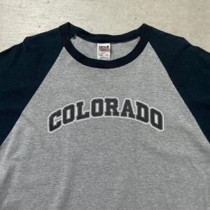 COLORADO ラグランTシャツ ロングTシャツ ロンT カレッジ メンズXL