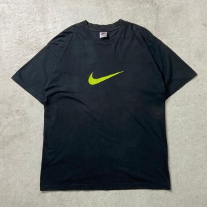 90年代 NIKE ナイキ スウォッシュ プリント Tシャツ メンズXL相当