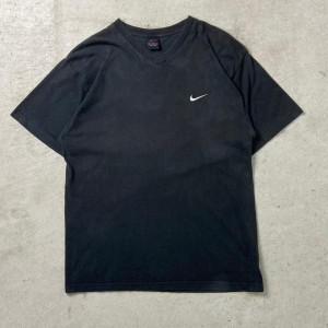 90年代 NIKE ナイキ スウォッシュロゴ刺繍 VネックTシャツ メンズXL相当