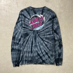 SANTA CRUZ サンタクルーズ タイダイ染め ロングTシャツ ロンT メンズS-M相当