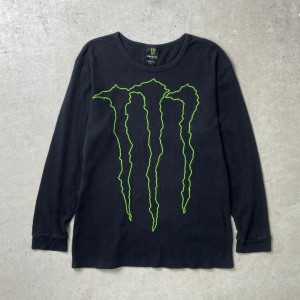 MONSTER ENERGY モンスターエナジー アドバタイジング サーマル ロングTシャツ ロンT メンズXL