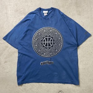 90年代 adidas アディダス STREETBALL ストリートバスケ プリントTシャツ トレフォイルロゴ メンズXL相当