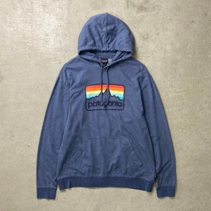 18年製 Patagonia パタゴニア  ラインロゴバッジ スウェットパーカー メンズL