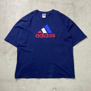 90年代 adidas アディダス パフォーマンスロゴ  プリント Tシャツ メンズ2XL