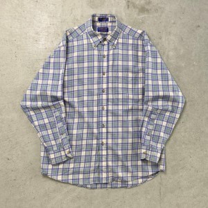 90年代 PENDLETON ペンドルトン オーバーチェックシャツ ボタンダウンシャツ メンズL