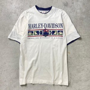 80年代 USA製 Harley-Davidson ハーレーダビッドソン 両面プリントTシャツ メンズM