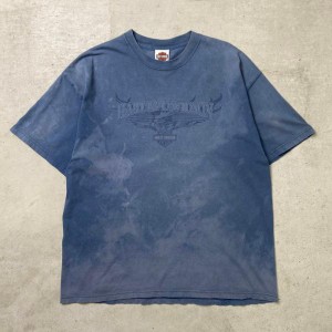 00年代 USA製 Harley-Davidson ハーレーダビッドソン プリントTシャツ ブリーチ加工 メンズXL