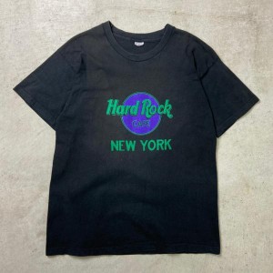 90年代 HARD ROCK CAFE NEWYORK ハードロックカフェ プリントTシャツ メンズXL