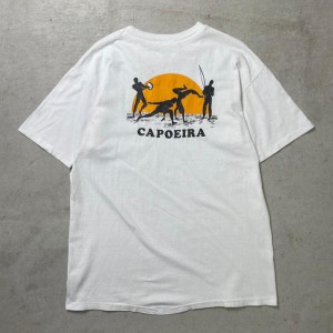 90年代 USA製 CAPOEIRA NEW YORK カポエラ ニューヨーク ヘビーウェイト プリントTシャツ メンズXL