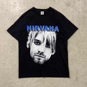 NIRVANA KURT D. COBAIN ニルヴァーナ カート・コバーン バンドTシャツ バンT アーティスト メンズM