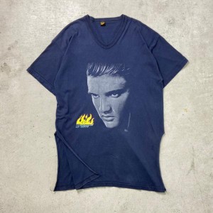 90年代 ELVIS PRESLEY エルヴィス・プレスリー アーティストTシャツ Tワンピ ビッグサイズ Vネック メンズ レディース