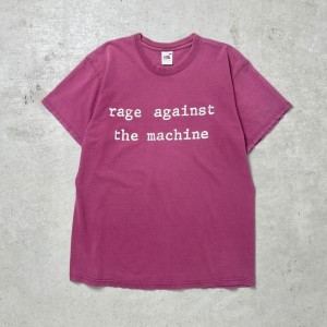 00年代 RAGE AGAINST THE MACHINE レイジ・アゲインスト・ザ・マシン バンドTシャツ バンT メンズM-L相当